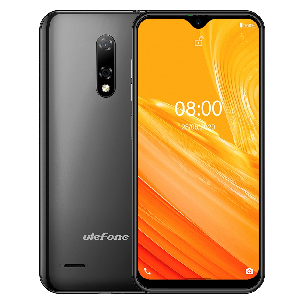 Ulefone Note 8, 2GB+16GB, Dual Rear Cameras, Face ID Identification, 5.5 inch Android 10.0 GO MKT6580 Quad-core up to 1.3GHz, Network: 3G, Dual SIM(Black)